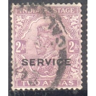 India 1912 - SG O84 KGV 2a mauve (Service) - used 19