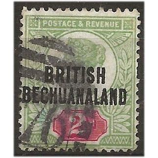 Bechuanaland 1891 SG24 2d Grey-Green & Carmine Good Used . .. .