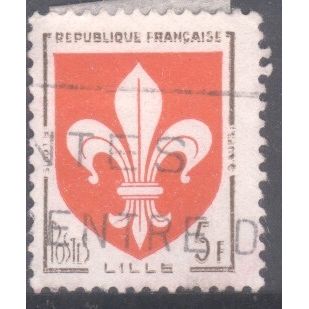 France 1958 - SG1409 - 5f red & brown - Lille Arms - used 2