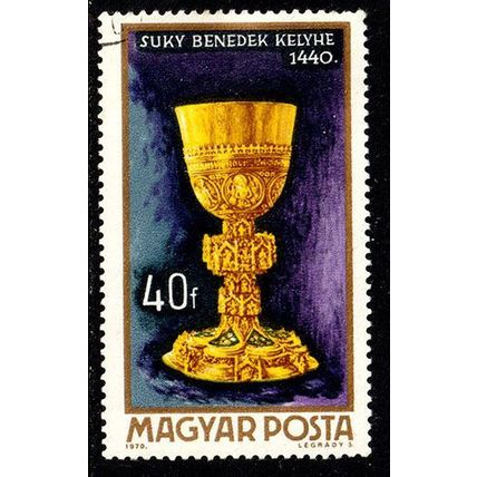 Hungary 1970 Goldsmith 40ft Used Stamp Chalice