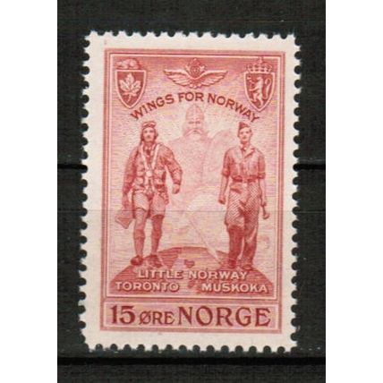 1946 Norway - Sc# 274 vf Mint NH - Canada air training base Little Norway 15 ore
