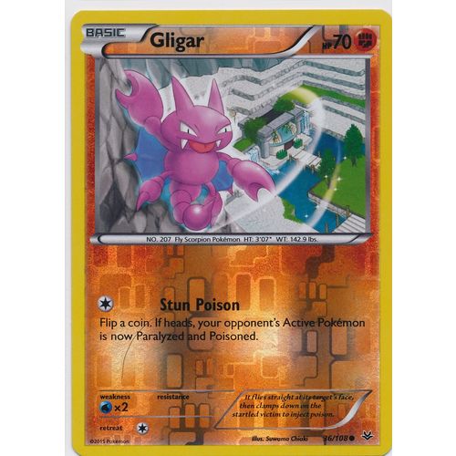 Pokemon Roaring Skies #36/108 Gligar Rev Holo