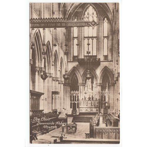 The Choir Downside Abbey Church Somerset Postcard