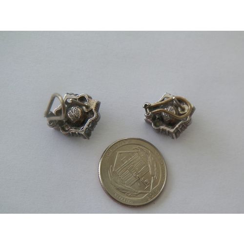 VINTAGE STERLING POST & CLIP EARRINGS by JUDITH JACK