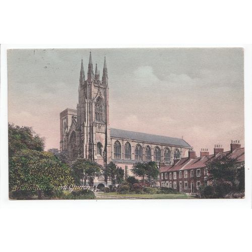 Bridlington Priory Church Yorkshire 1906 Postcard 50031
