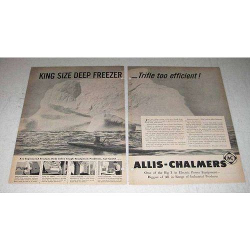 1948 Allis-Chalmers Ad - King Size Deep Freezer