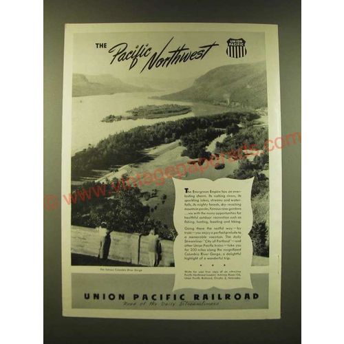 1947 Union Pacific Railroad Ad - The Pacific Northwest