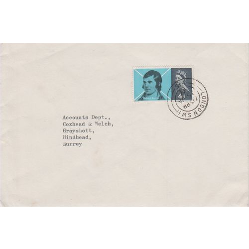 GB 1966 Robert Burns FDC London SW pm see rest