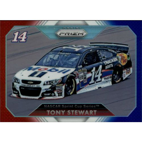 2016 Panini Prizm Racing Tony Stewart RED White & Blue Prizm #58