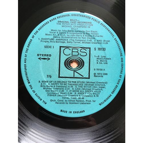 BILLY - ORIGINAL LONDON CAST (UK VINYL LP, 1974)