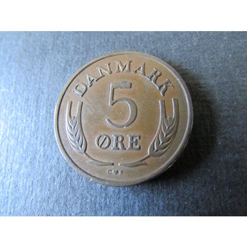 1964 DENMARK FIVE ORE FREE POST. Q