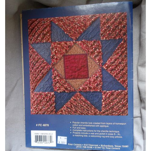 Creative Cotton Chenille Booklet Craft Sewing Material Fabric Use qbk001
