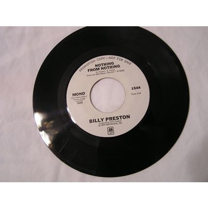 Billy Preston Promo 45-NOTHING FROM NOTHING STEREO/MONO