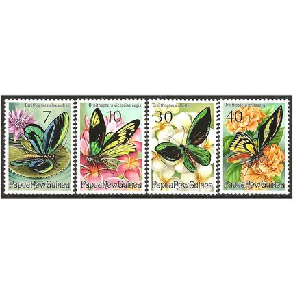 Papua New Guinea 1975 Fauna Cons Butterflies Set SG286-289 Unmounted Mint . .. .