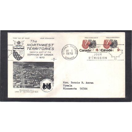 FDC Rose Craft 6c Northwest Pair (Cachet-Typed/A) CV41415