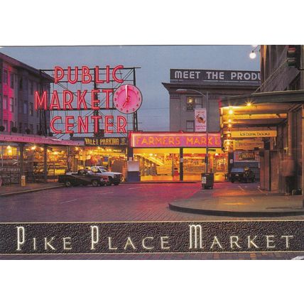 Pike Place Market Seattle Washington United States Postcard 2004 used VGC