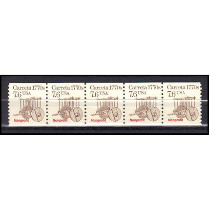 2255 7.6c Carreta Fine MNH Dry Gum PNC 1/5 AA0478