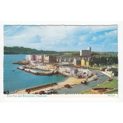 The Boat Pier Waterfront Plymouth Postcard Devon 2348