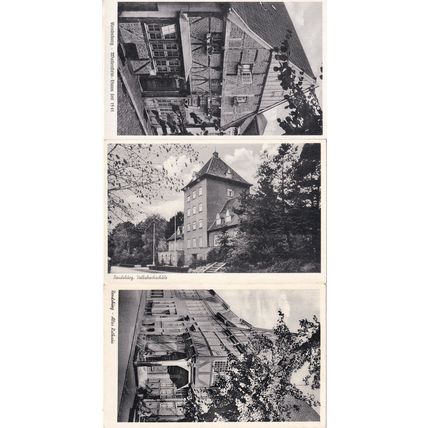 Rendsburg Germany 3x Vintage Real Photo Postcard s