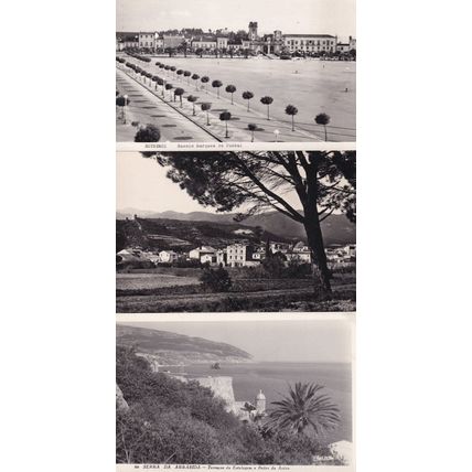 Serra da Arrabida Portugal Vintage Aerial RPC Postcard