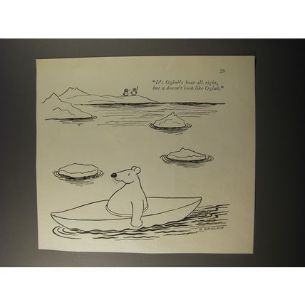 1953 Cartoon by Otto Soglow - It's Oglub's boat all right