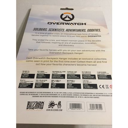 NEW Blizzard Overwwatch McCree Comic Book & Hanger
