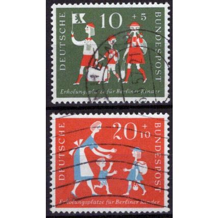 ZAYIX Germany B354-B355 Used Semi-Postal Children Vacations 042523SM03