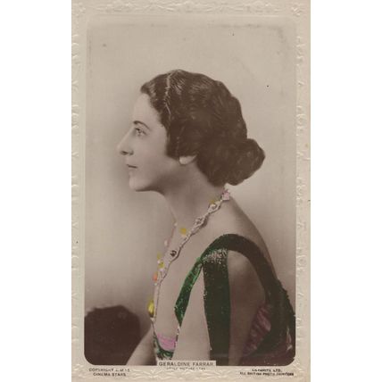 Geraldine Farrar Film Hollywood Actress Old Rare RPC Postcard