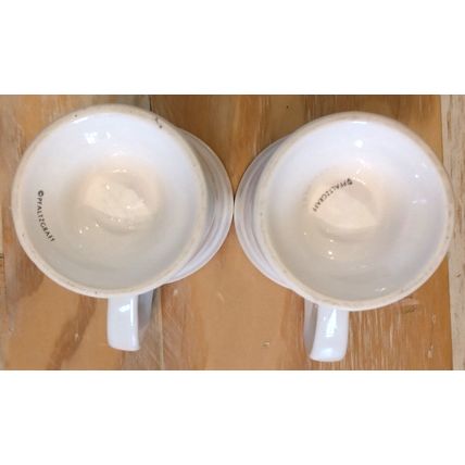 Pfaltzgraff Wyndham Pedestal Mug Pair Of 2 Pink Floral Pattern Coffee Tea
