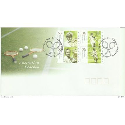 Australia 2003 Australian Legends,Tennis, FDC