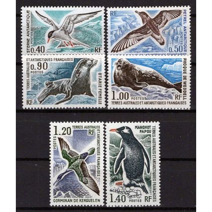 FSAT TAAF 58-63 MNH Marine Life Birds Penguins Antarctic ZAYIX FSA-S0057M