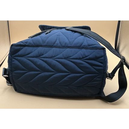 A Rare Beautiful Kate Spade NY Ellie Large Flap Backpack in Nightcap Navy Blue