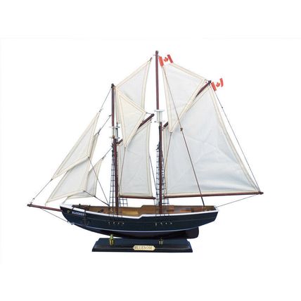 Wooden Bluenose Model Sailboat Decoration 24""