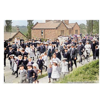 ptc8728 - Yorks' - Villagers participate, 1913 Newmillerdam Carnival - print 6x4