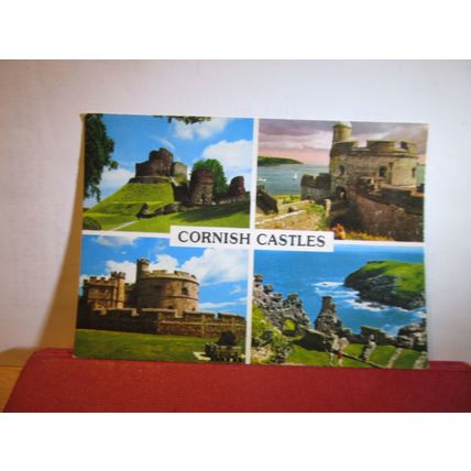 CORNISH CASTLES used postcard by John Hinde 1983 pm =