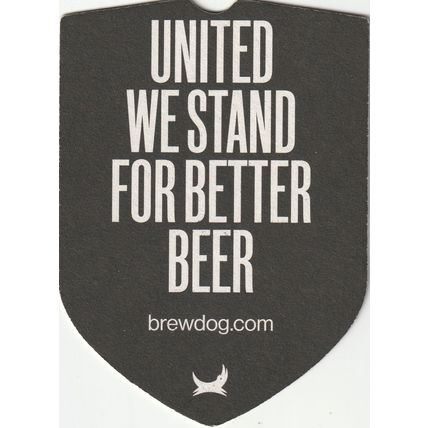 BEER MAT - BREWDOG - UNITED WE STAND FOR BETTER BEER - (Cat No 104) - (2022)