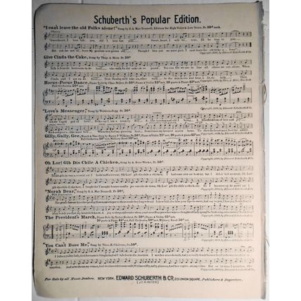 The Rounders - Lyrics by Harry B. Smith, Music by Ludwig Englander. 1899