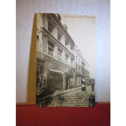 LA MAISON RENAISSANCE, AMIENS, FRANCE used antique postcard, 1906 pm =