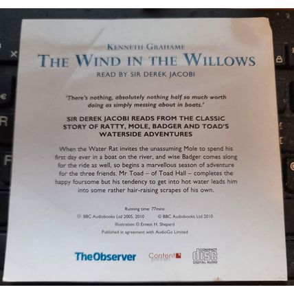 The Wind In The Willows Audiobook CD Promo The Observer Derek Jacobi