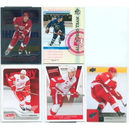 Nicklas Lidstrom 19x card lot incl Inserts