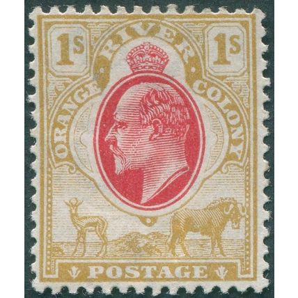 Orange Free State 1909 1s scarlet & bistre SG151 unused
