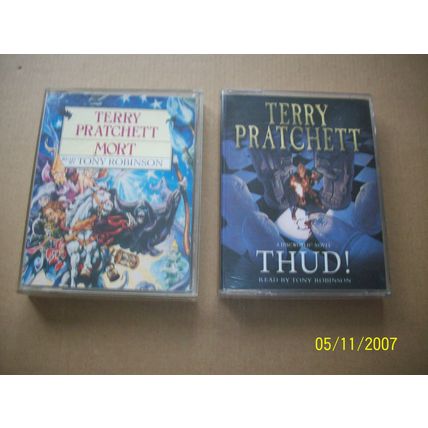 Terry Pratchett X2 Audiobooks Cassettes-Mort & Thud