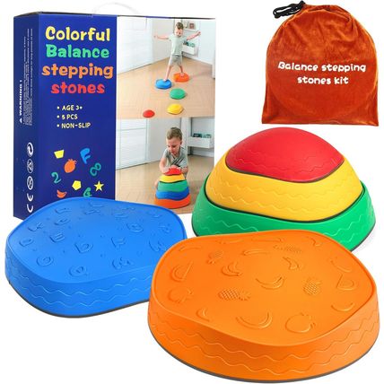 Stepping Stones for Kids - 5Pcs Durable Non-Slip Toddler Stepping Stones for Pro