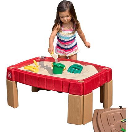 Step2 Naturally Playful Sand Table, Kids Sand Activity Sensory Table, 5 Piece Ac