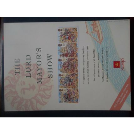 ROYAL MAIL A4 POST OFFICE POSTER 1989 LONDON LORD MAYORS SHOW