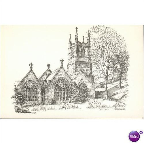 St. Petroc's Church, Bodmin, Cornwall - Pen Illustration by Margot Smith