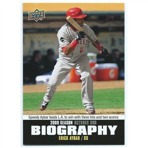 2010 Upper Deck Season Biography - #SB-197 - Erick Aybar