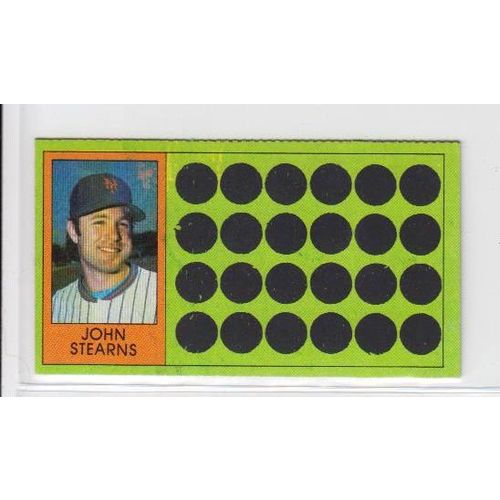 1981 Topps Scratch-Off John Sterns #96 baseball card –Scratchoffs-Mets