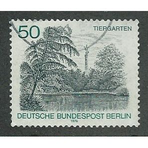 BERLIN - 1976 50pf 'BERLIN VIEWS - TIERGARTEN ' FINE USED (EBID42-356)