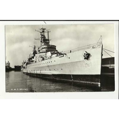 Naval HMS BELFAST Postcard (b)